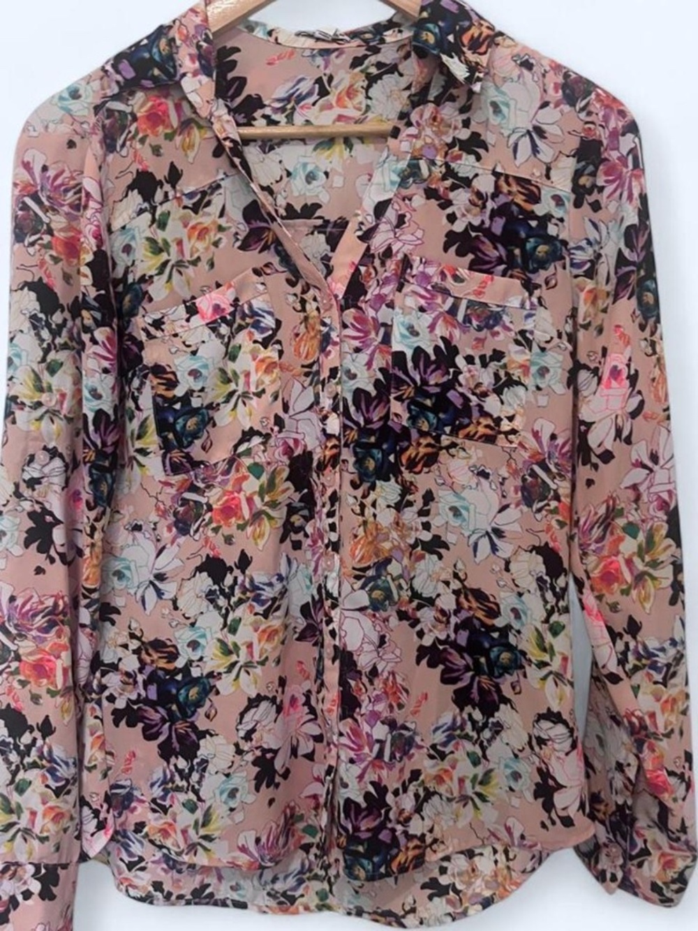 Express Floral Button Up S